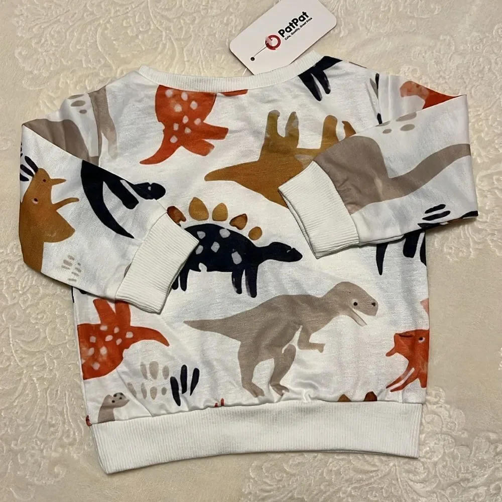 BABY BOYS NWT SIZE 6-9 MONTHS DINOSAUR SWEATSHIRT